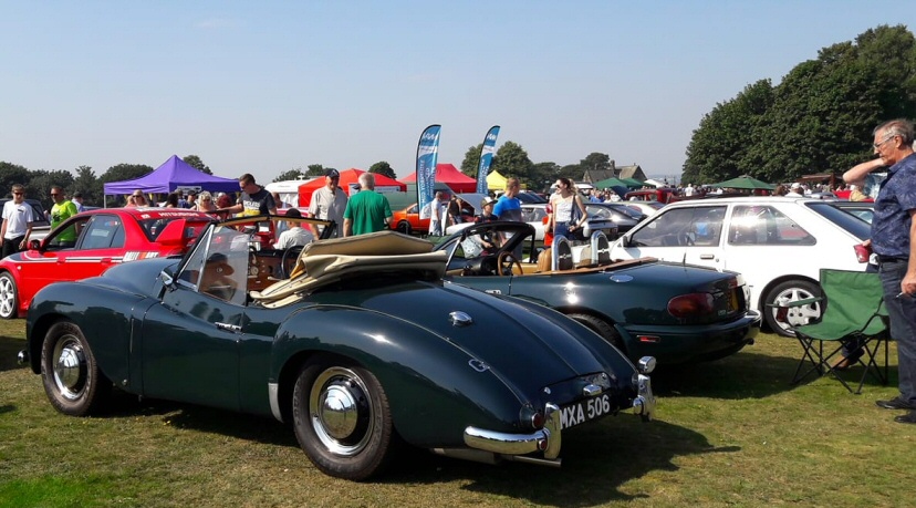 Jowett Jupiter at a classic car show in Wakefield