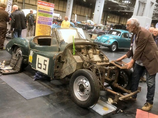 Jowett Jupiter for restoration at a show